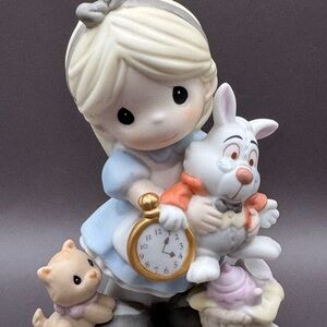 Disney Precious Moments Alice in Wonderland “Its Never Too Late For Fun” Figurin